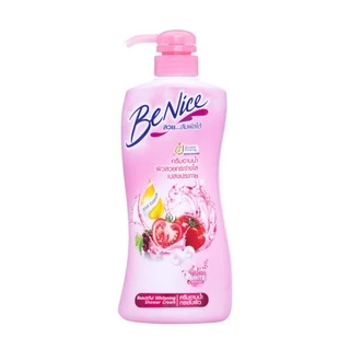 บีไนซ์ ครีมอาบน้ำ กระชับผิว หัวปั๊ม สีชมพู 400 มล. (แพ็คคู่) BENICE BEAUTIFUL WHITENING SHOWER CREAM PINK 400 ML.