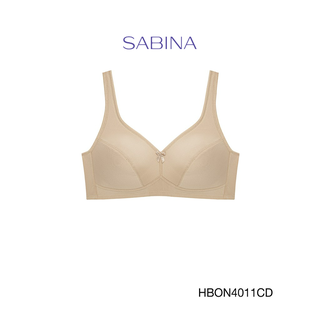 Sabina เสื้อชั้นใน (ไร้โครง) รุ่น Happy Adult  รหัส HBON4011CD สีเนื้อเข้ม