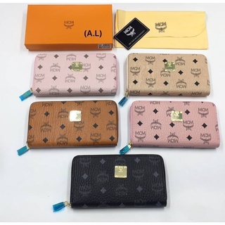 Shop online กระเป๋าสตางค์ MCM ใบยาว 7.5 นิ้ว สินค้ามีกล่อง