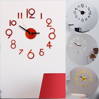 นาฬิกาติดผนัง 3D DIY Wall Clock 40cm (006) ตัวเลข-กลม