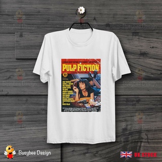 GILDAN ใหม่ เสื้อยืดแขนสั้น ผ้าฝ้าย พิมพ์ลายโปสเตอร์ภาพยนตร์ Pulp Fiction B264 สไตล์วินเทจ สําหรับผู้ชาย