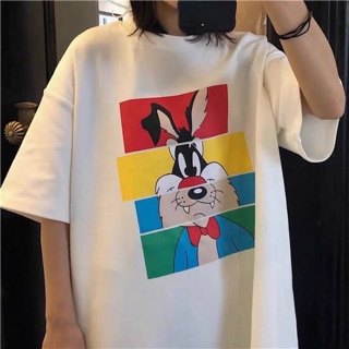 เสื้อยืดโอเวอร์ไซส์ ลายซิลเวสเตอร์