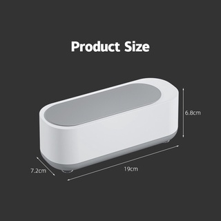 เครื่องทำความสะอาดอัลตราโซนิกเครื่องทำความสะอาดขนาดเล็กสามารถล้างแว่นตาเครื่องประดับนาฬิกาฟันปลอมมีดโกนแบบพกพาที่ใช้ในคร