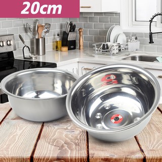   ชามผสมสเตนเลส  ชามผสมอาหาร  20 ซม.  รุ่น  Deep-bowl-20cm-stainless-steel-05a-T4