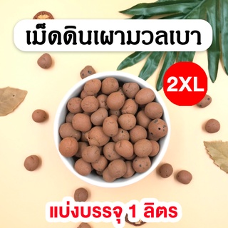 เม็ดดินเผา มวลเบา ขนาด 2XL บรรจุ 1 ลิตร (POPPER ป๊อปเปอร์) วัสดุปลูก อุ้มน้ำดี ตกแต่งหน้าดิน ปลูกผักไฮโดร ผสมดินปลูก