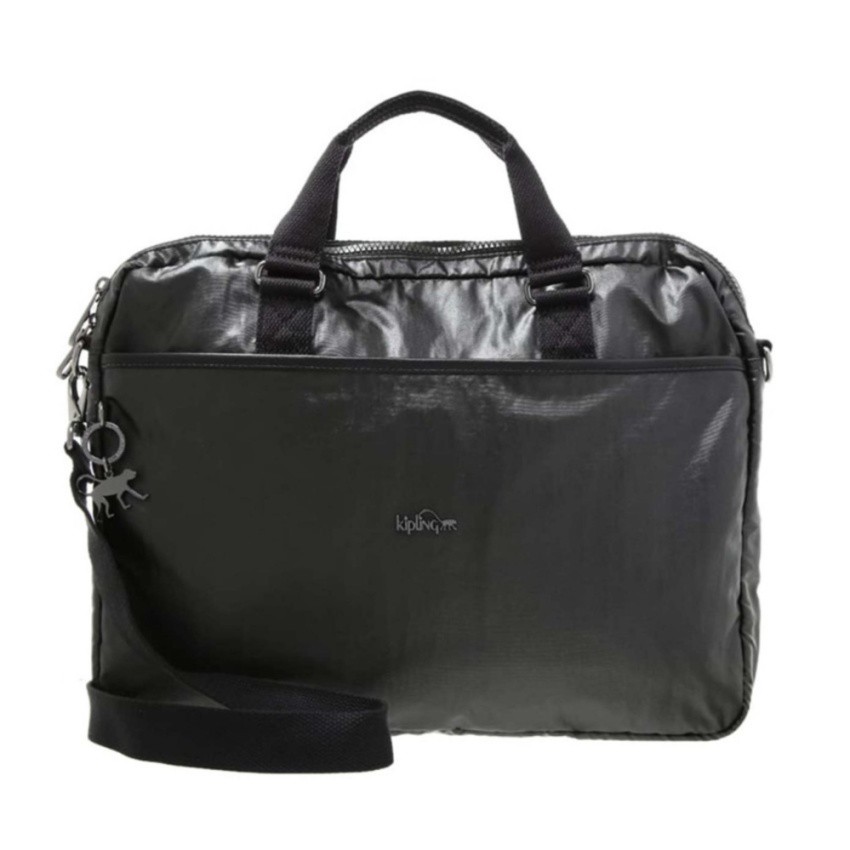 Kipling กระเป๋าใส่โน๊ตบุ๊ค Kaitlyn Computer Bag - Metallic Black