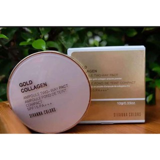 sivanna gold collagen ampoule two way compact powder spf15pa+++ แป้งพัฟ