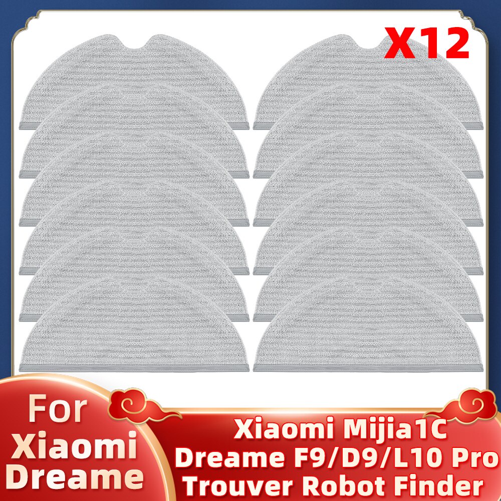 Dreame F9 / D9 / D9 Max / L10 Pro / Trouver Finder / Xiaomi Robot 1C 2C 1T อะไหล่ผ้าม็อบ