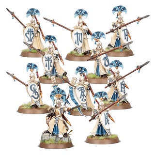 Warhammer AOS : Lumineth Realm-lords : Vanari Auralan Wardens x 5