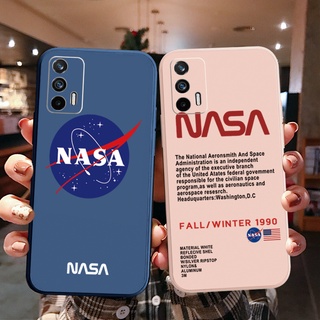 เคสโทรศัพท์มือถือ ขอบสี่เหลี่ยม ลาย NASA สําหรับ OPPO A16 A94 A53 A15 A12 AX7 A52 A72 A92 A74 A54 5G