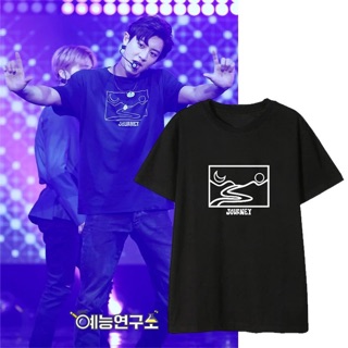 เสื้อยืดผ้าฝ้ายพิมพ์ลายแฟชั่น 【Hot】EXO CHANYEOL เสื้อยืด Kpop พิมพ์เสื้อยืดแขนสั้นสไตล์สตรีท