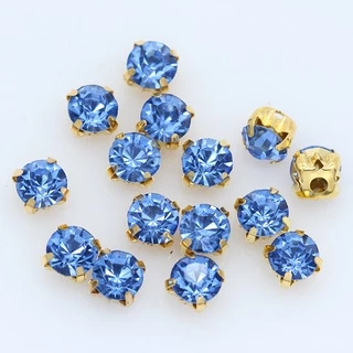 ก้ามปู 3-5 มม. สีทอง 100 ชิ้น/แพ็ค สำหรับเย็บ Rhinestone DIY