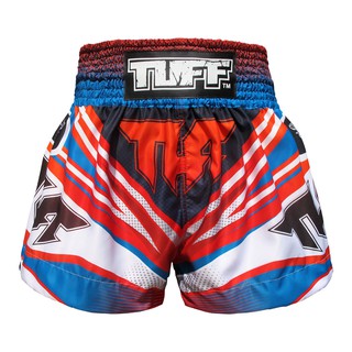 กางเกงมวยไทย ทัฟฟ์ TUFF Muay Thai Boxing Shorts Blue Cool Design น้ำเงิน