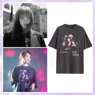 【100% cotton】  เวล Preoder เสื้อแบบไอยู ลิซ่า LISA BLACKPINK