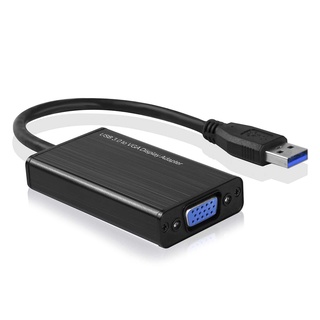 USB 3.0 to VGA Display Adapter Multi Monitor Converter Cable External Video