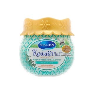 Shaldan Kawaii Plus M&amp;F Gel Air Freshener Lounge Mint 180g. เจลปรับอากาศ สูตรไล่ยุง กลิ่นเลานจ์ มินท์ 180 กรัม