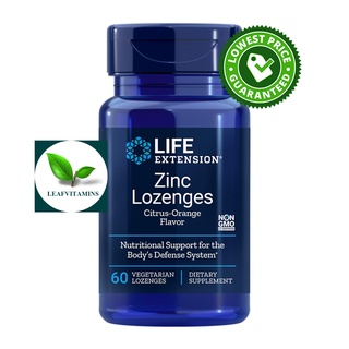 Life Extension Zinc Lozenges (Citrus-Orange Flavor) / 60 Vegetarian Lozenges