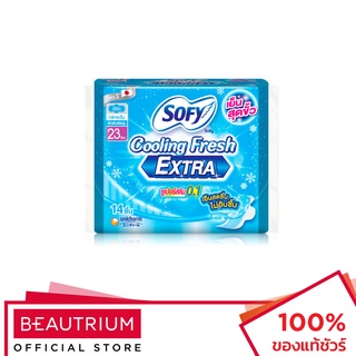 SOFY Cooling Fresh Extra Day Super Slim 0.1 23cm Wing ผ้าอนามัย 14pcs