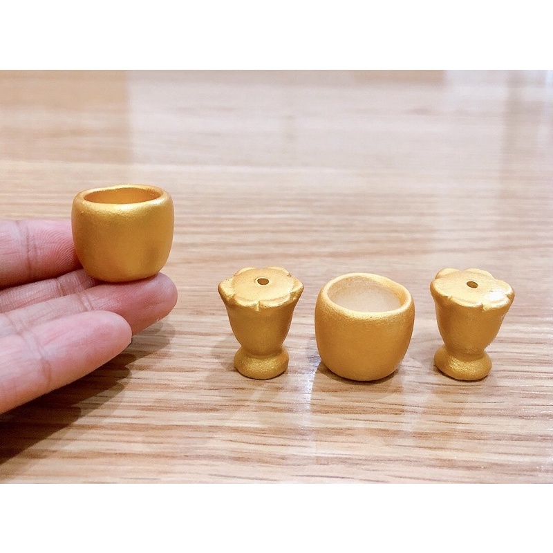 ชุดกระถางธูป เชิงเทียน DIY ขนาดจิ๋ว