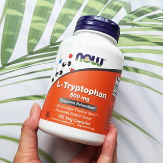 L-Tryptophan 500 mg 120 Veg Caps (Now Foods®) แอล-ทริปโตเฟน