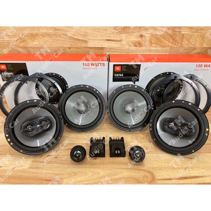 ฐานรองลำโพงตรงรุ่น HONDA ลำโพงแยกชิ้น JBL CS760C + ลำโพงแกนร่วม JBL CS763 จำนวน 2คู่