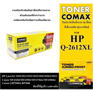 ตลับหมึกเลเซอร์ HP/ Canon รุ่น Q2612A Canon 303/FX9/FX10/140/703/304 JUMBO XL เพิ่มปริมาณการพิมพ์หมึกมาตรฐานสูงดำสนิท