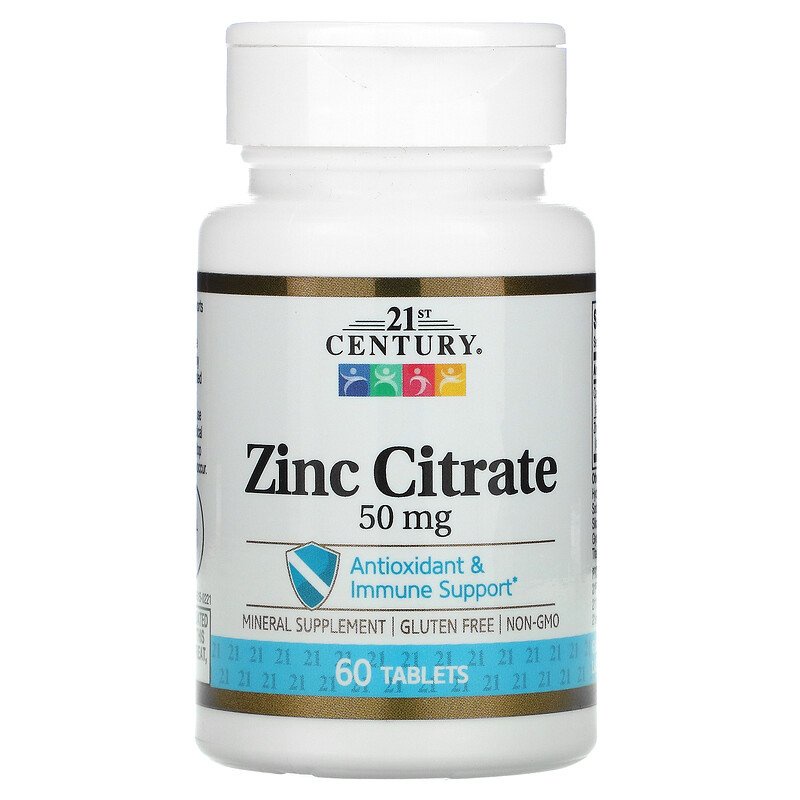 [ของแท้ 100%] 21st CENTURY ZINC 50 mg