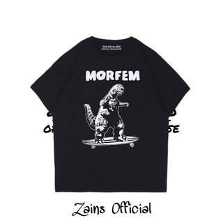 เสื้อยืดคอกลมเสื้อยืดพรีเมี่ยม พิมพ์ลาย Morfem Morfzilla | สีดําS-5XL