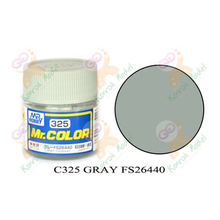 สีสูตรทินเนอร์ Mr.hobby Mr.color C325 Gray FS-26440 Semi-Gloss 10ml