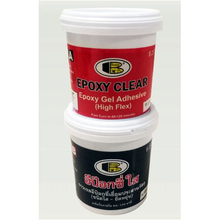 กาวเชื่อมอุดรอยรั่ว Bosny B-237 400 กรัม ราคาชุดละ 180.- Clear Epoxy อีป๊อกซี่พัตตี้ชนิดใส b237