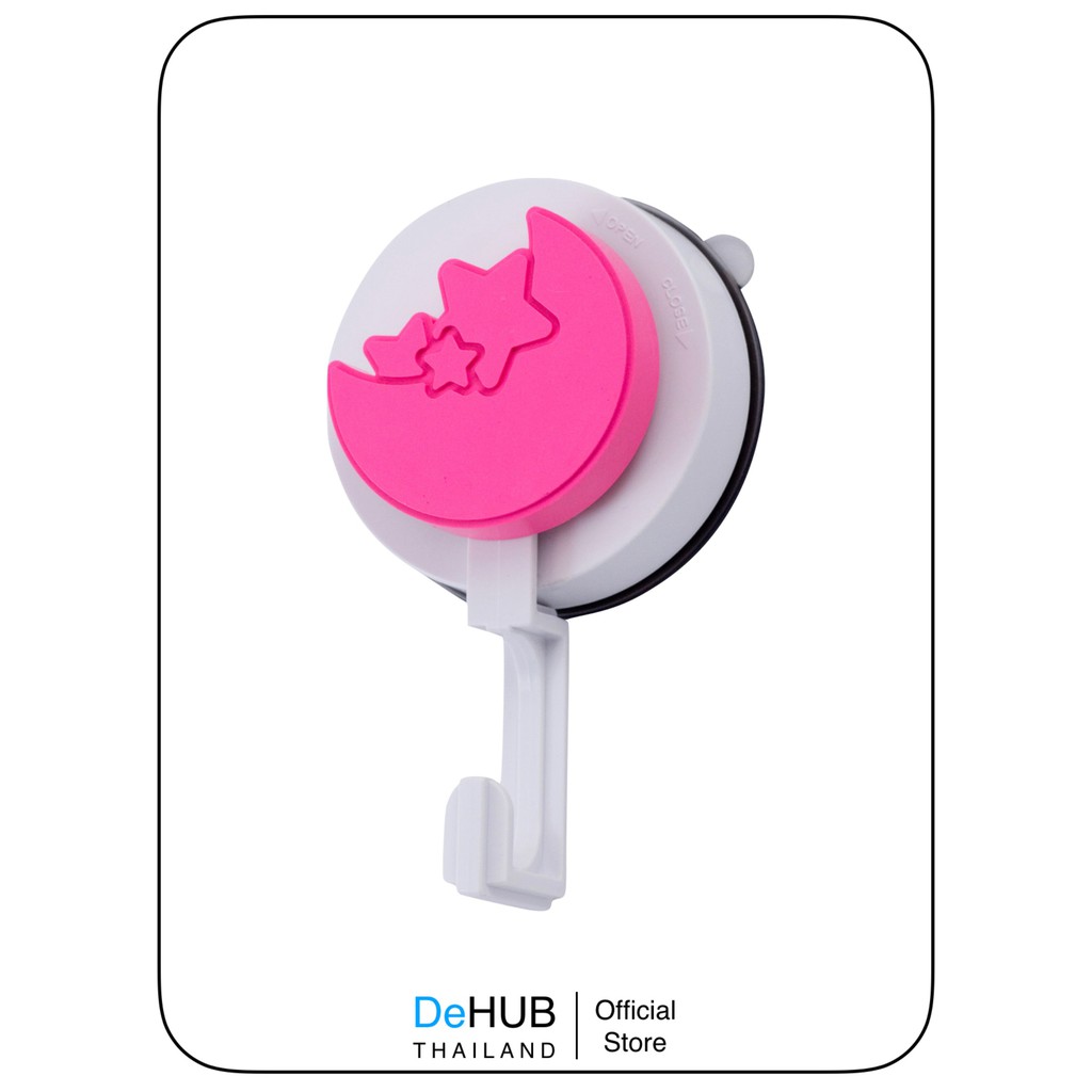 DeHUB Window Hook Compact pink ตะขอแขวน ติดผนัง ไม่ต้องเจาะผนังให้เป็นรู ตัวแขวน ตะขอแขวนอเนกประสงค์