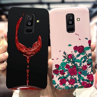 เคสโทรศัพท์ซิลิโคน แบบนิ่ม ลายแก้วไวน์ สําหรับ Samsung Galaxy J8 2018 J810 J810F SM-J810Y J8 2018