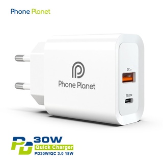 Phone Planet ที่ชาร์จโทรศัพท์มือถือ USB Type C 30W PD QC 3.0 ปลั๊ก สําหรับ iPhone 14 13