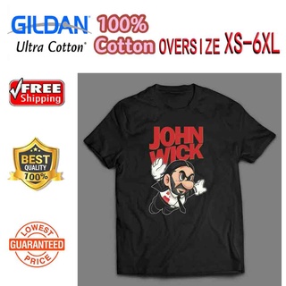 Newjintaoli[Xs-6Xl] เสื้อยืดคอกลมผ้าฝ้าย 100% พิมพ์ลาย John Wick Super Mari