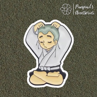 ʕ •ᴥ•ʔ ✿ พร้อมส่ง : เข็มกลัดลายอิคคิวซัง เณรน้อยเจ้าปัญญา | Ikkyū-san Japanese Anime Enamel Brooch Pin.