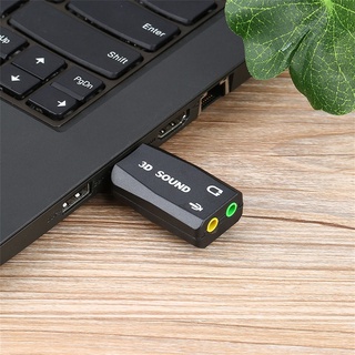 99【ขายดี】อะแดปเตอร์การ์ดเสียงหูฟัง ไมโครโฟน USB 2.0 เป็น 3D 5.1 สําหรับ PC แล็ปท็อป