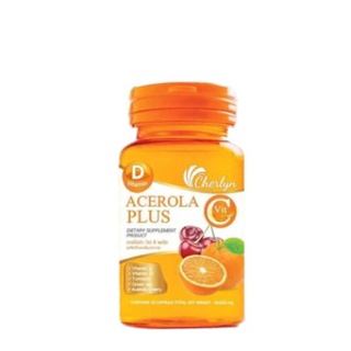 🔥โปรค่าส่ง25บาท🔥Cherlyn Acerola Vit C Plus เฌอร์ลีน อะเซโรล่า วิต ซี 30 แคปซูล