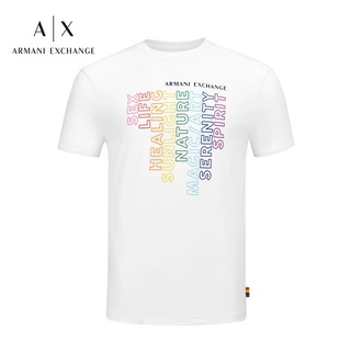 ใหม่ Armani Exchange Armani ขายดี เสื้อยืดแขนสั้น ผ้าถัก ทรงปกติ สําหรับผู้ชาย 6HZTCC-ZJH4S-5XL