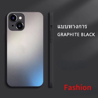 ใช้สำหรับ Apple14 Pro max เคสไอโฟน 13 pro max เคส for iPhone 11 สีทึบ กระจกฝ้า tempered glass เคส for iphone 12 11 pro max case for 13pro max เคสไอโฟน14 เคสไอโฟน14max