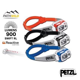 ไฟฉายคาดหัว มีเซนเซอร์วิเคราะห์แสงอัตโนมัติ น้ำหนักเบา PETZL SWIFT RL HEADLAMP 900 LUMEN