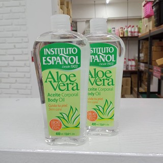 น้ำมันAloe vera ตัวดัง Instituto Español นำเข้าจากประเทศสเปนค่ะ Aloe Vera BODY OIL ขนาด 400ml.