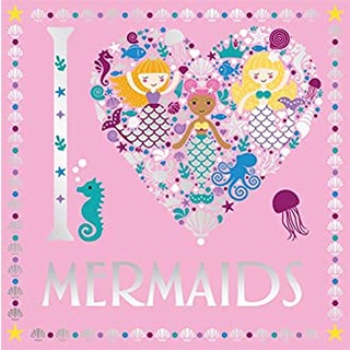 I Heart Mermaids (I Heart Colouring) หนังสือภาษาอังกฤษมือ1(New) ส่งจากไทย