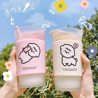 🌠พร้อมส่ง🌠~ แก้วน้ำลายนุ้งแกะขนฟู Cute Little Sheep Coffee Milk Cup ~