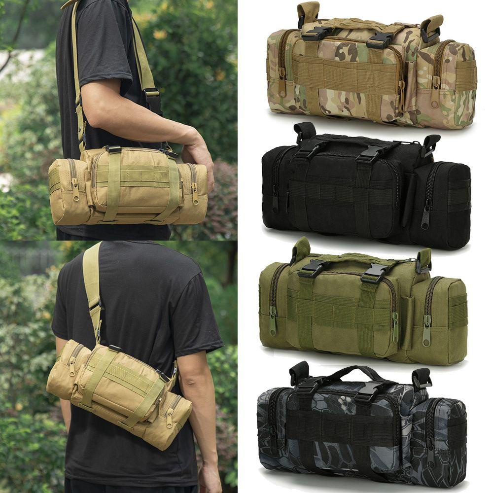 Ssunshine กระเป ๋ าคาดเอวกลางแจ ้ ง Camo กระเป ๋ าสะพายไหล ่ Molle Storage กระเป ๋ าเดินป ่ า