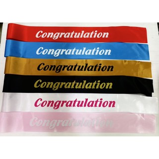 🎓สายสะพายผ้าเงา🧑🏻‍🎓แสดงความยินดี Congratulation #PT5418