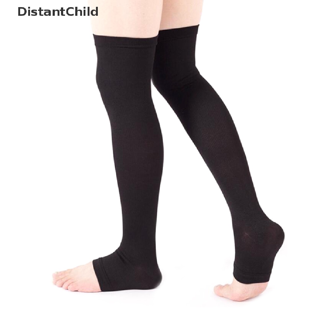 DCTH Compression Socks Thigh High pressure Open Toe Varicose