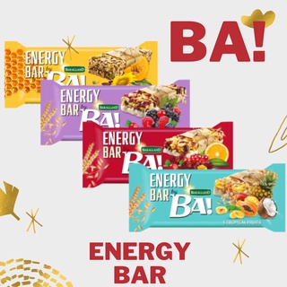 BA! Energy Bar บาร์ให้พลังงาน ทดแทนมื้ออาหาร จากวัตถุดิบธรรมชาติ หลายรสชาติ 40 g. BBF 03/2024