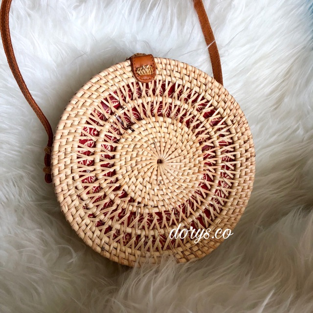 NEW DESIGN ROUND RATTAN BAG