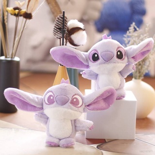 พวงกุญแจ จี้ตุ๊กตาการ์ตูน Stitch สีม่วง ของเล่นสําหรับเด็ก