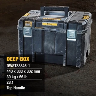 DEWALT ชุดกล่องเครื่องมือ TSTAK ขนาดใหญ่ รุ่น DWST83346-1